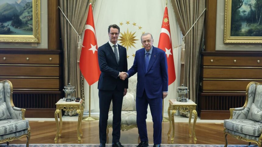Cumhurbaşkanı Erdoğan, Kuzey Ren-Vestfalya Başbakanı Wüst ile Bir Araya Geldi