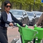 Kim Kardashian ve Lewis Hamilton Londra'da Bisiklet Turunda Görüntülendi