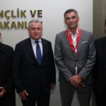 Gençlik ve Spor Bakanı Osman Aşkın Bak, Avrupa Okul Sporları Federasyonu Heyetini Ağırladı