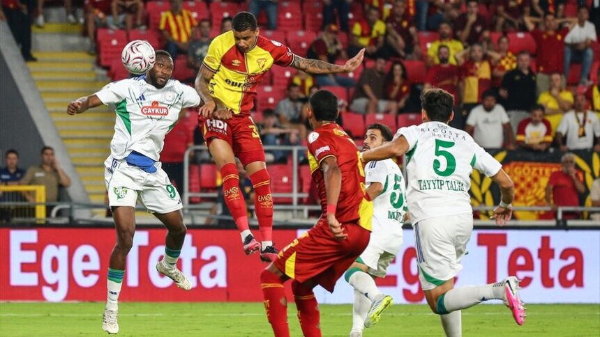 Göztepe ve Çaykur Rizespor İzmir'de Puanları Paylaştı