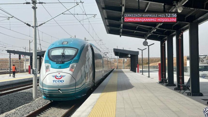 Çerkezköy-Kapıkule Hızlı Tren Hattı Yarın Hizmete Giriyor