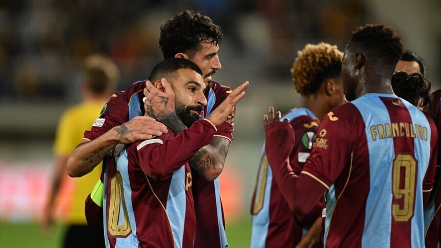 Trabzonspor Avrupa'da Sahaya İddialı Başladı: Finlandiya'da 4 Golle Galibiyet