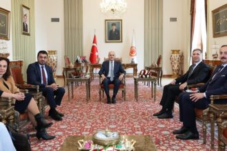 TBMM Başkanı Kurtulmuş, Almanya-Türkiye Parlamentolar Arası Dostluk Grubu Heyetini Kabul Etti
