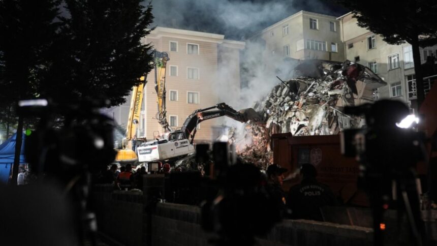 Maltepe'de Çöken Binada Arama Çalışmaları Sürüyor: Kontrollü Yıkım Başlatıldı